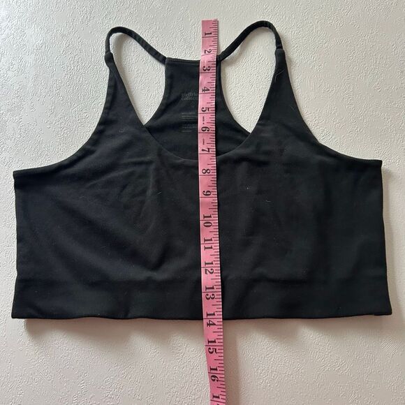 Girlfriend Collective Paloma Racerback Sports Bra Black Size Medium | Sustainabl - Picture 5 of 5